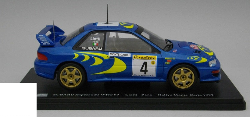 Subaru Impreza S3 Wrc 97 #4 Liatti-Pons Rallye Monte-Carlo 1997 - 1/24 Altaya