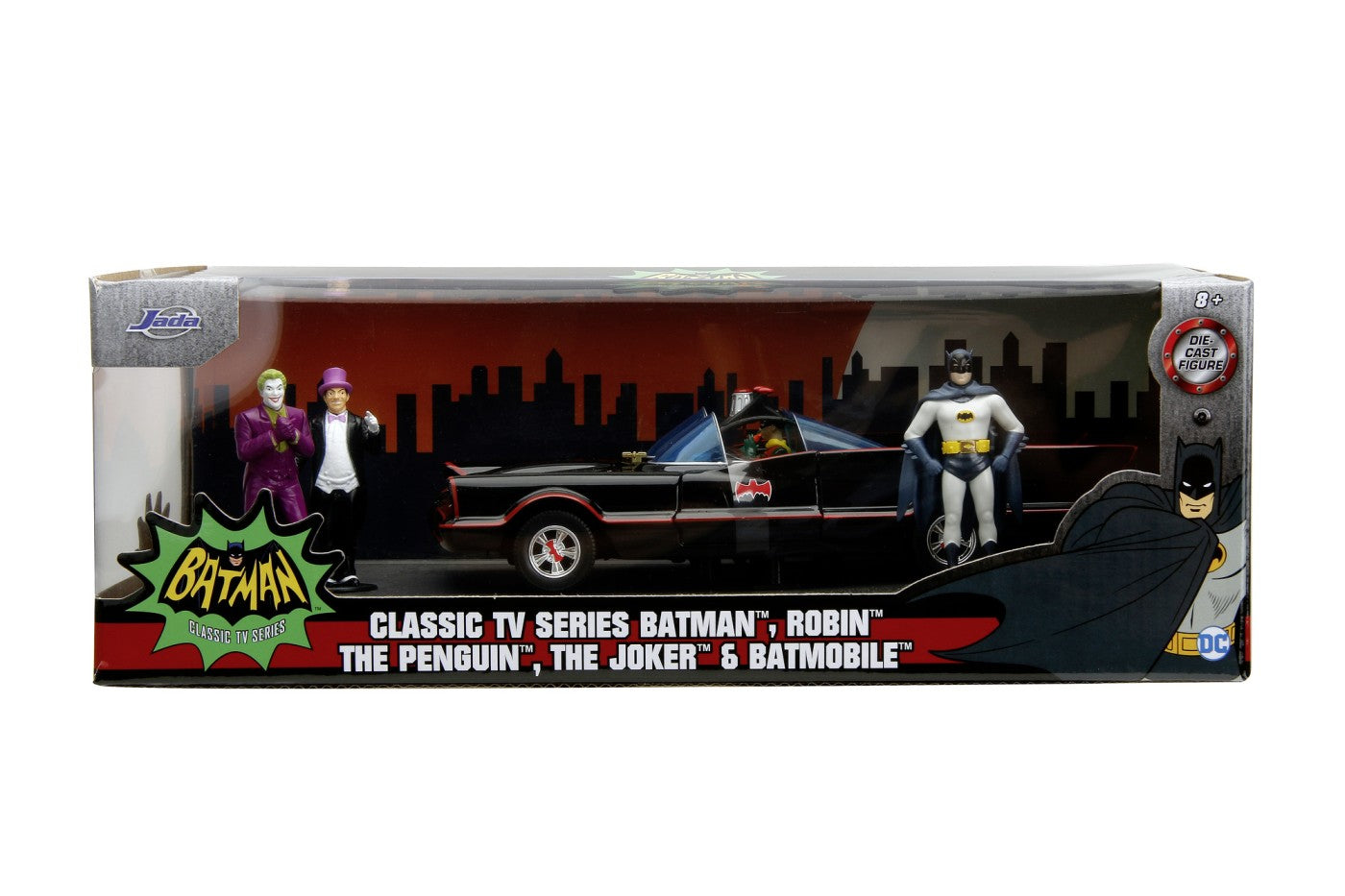 Batmobile cu 4 figurine - 1/24 Jada