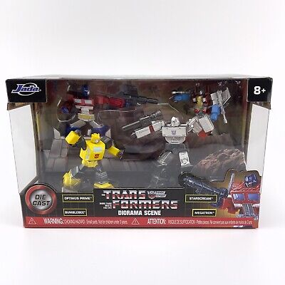 Set 4 figurine Transformers Diorama scene - Jada