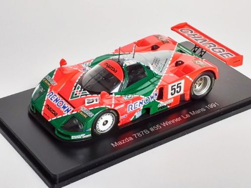 Mazda 787B #55 Winner LeMans 1991 cu vitrina plexiglass - 1/43 Spark