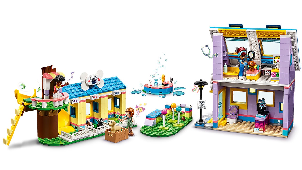 LEGO Friends 41727 - Centru de salvare pentru caini (617 piese)