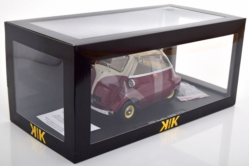 BMW 250 Isetta 1959 visiniu/crem - 1/12 KK-Scale