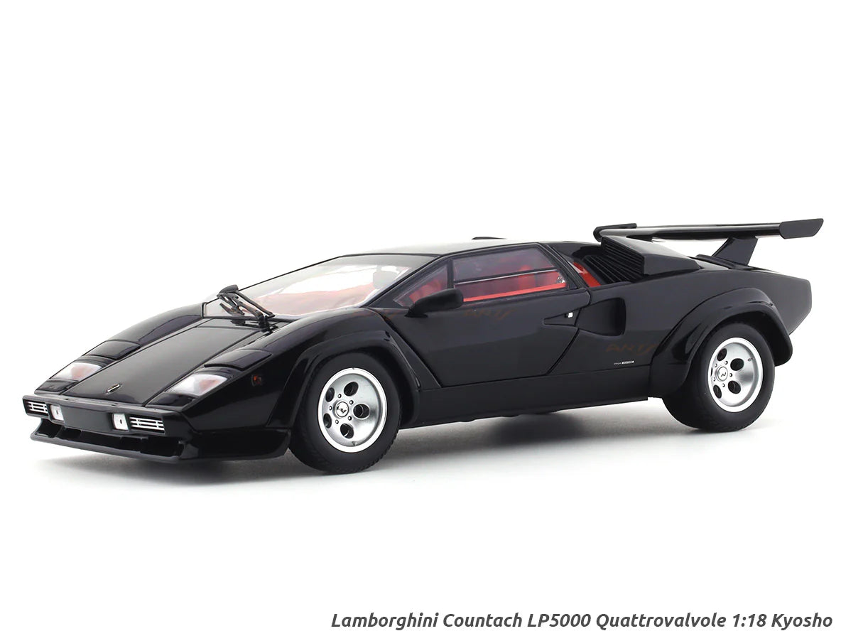 Lamborghini Countach LP 5000 quattrovalvole negru - 1:18 Kyosho