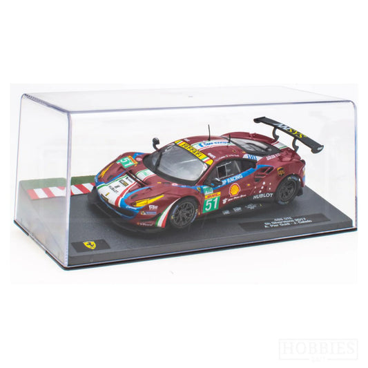 Ferrari 488 GTE 6h Silverstone 2017 cu vitrina plexiglass - 1/43 Altaya