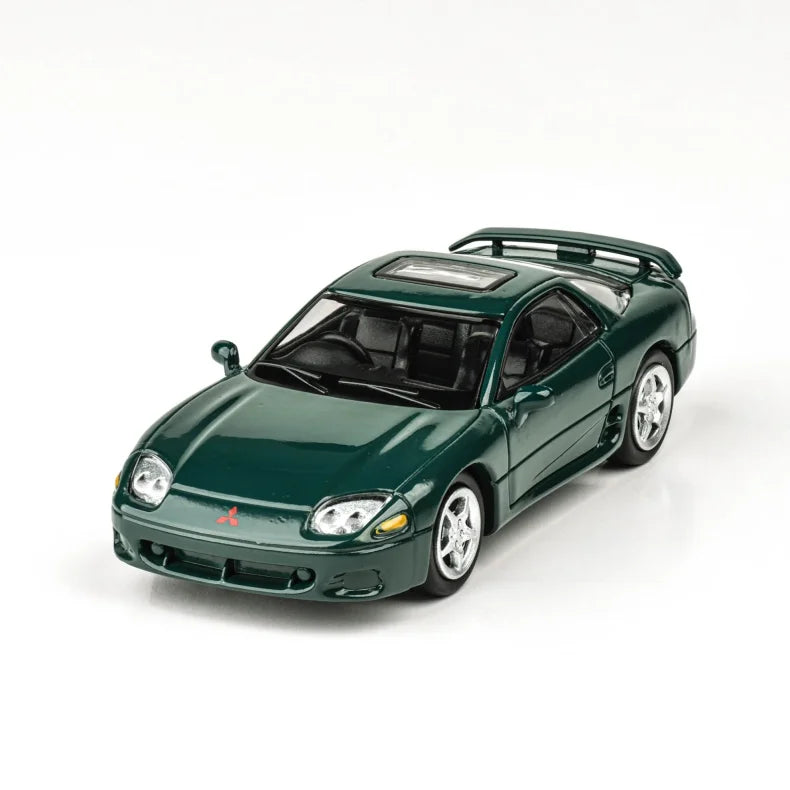 Mitsubishi Gto 3000GT verde cu vitrina plexiglass - 1/64 Paragon