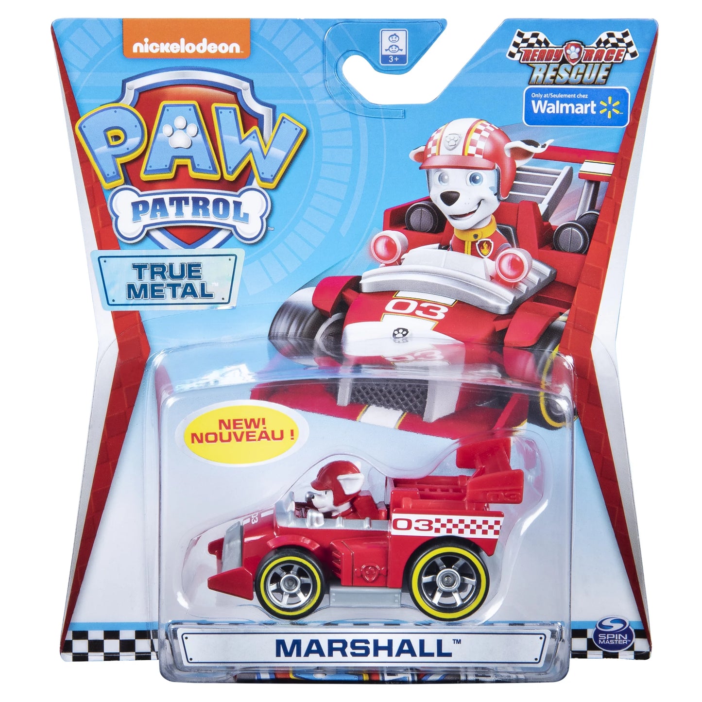 Masinuta de curse Marshall 7,5cm - Paw Patrol