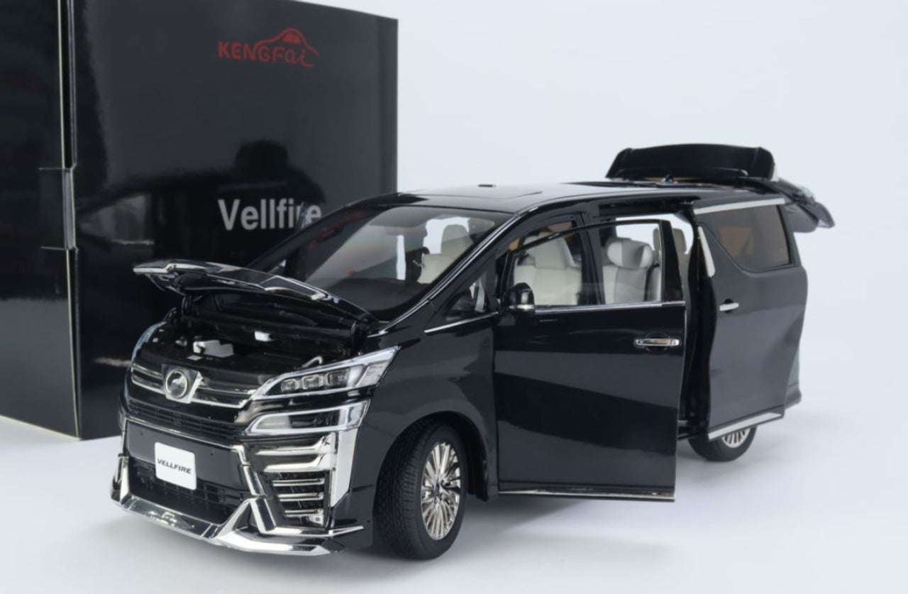 Toyota Vellfire Van LHD neagra - 1/18 KengFai