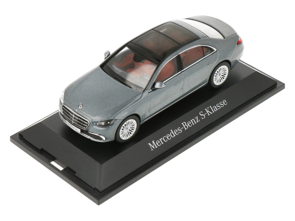 Mercedes S-Klasse gri cu vitrina plexiglass - 1/43 Herpa