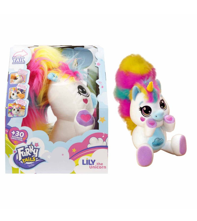 Figurina Unicornul Lily - jucarie interactiva de plus