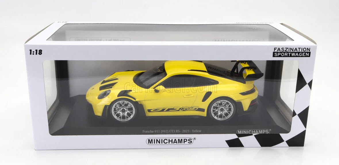 Porsche 911 GT3 RS yellow  2023 1/300pcs - 1/18 Minichamps