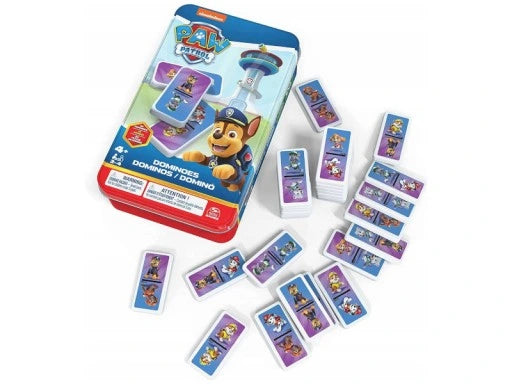 Joc Domino in cutie metalica Paw Patrol