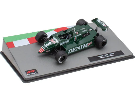 Formula 1 Tyrrell 011 1982 Michele Alboreto cu vitrina plexiglass - 1/43 Altaya