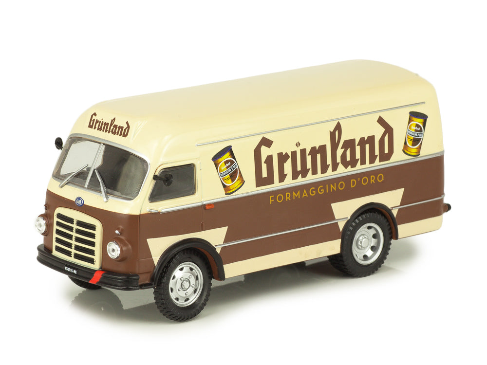 Om Leoncino Furgone - Grunland 1959 cu vitrina plexiglass - 1/43 Altaya