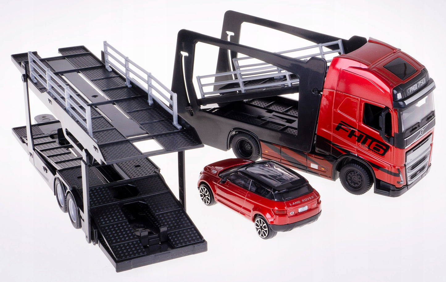 Transportor Volvo FH16 si Land Rover LRX Concept - 1/43 Bburago