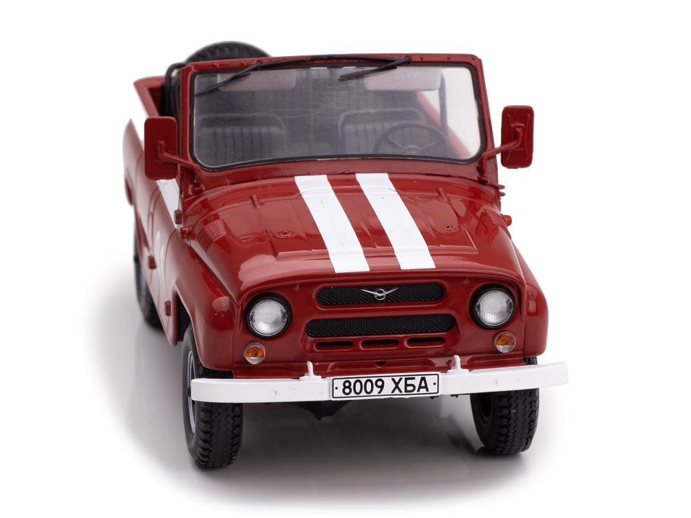 Uaz 469B Feuerwehr-Lackierung 1972 rosu - 1/24 Hachette