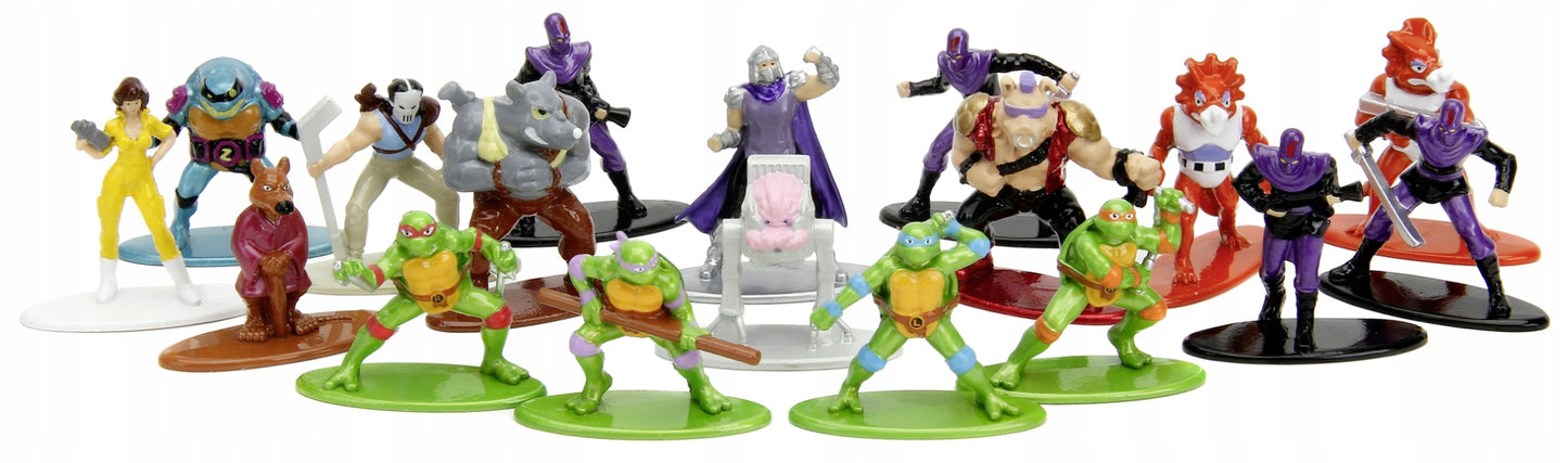 Set 18 figurine metalice 4cm Teenage Mutant Ninja Turtles - JADA