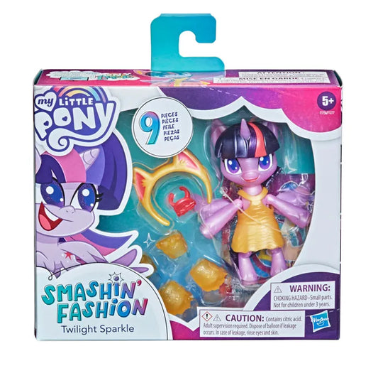 Figurina My Little Pony Smashin Fashion 9 piese (rochita galbena) - Twilight Sparkle