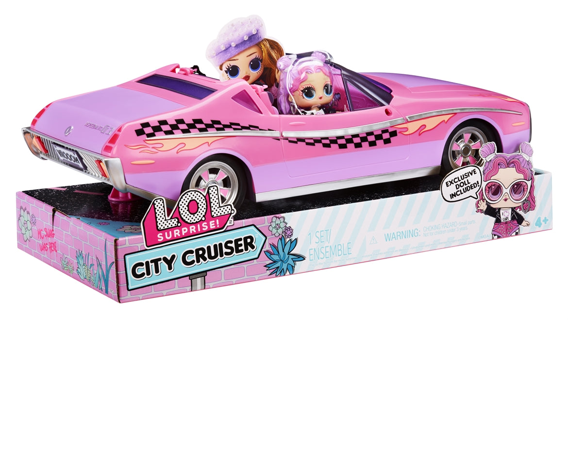 Set de joaca LOL Surprise Masina City Cruiser cu o papusica inclusa