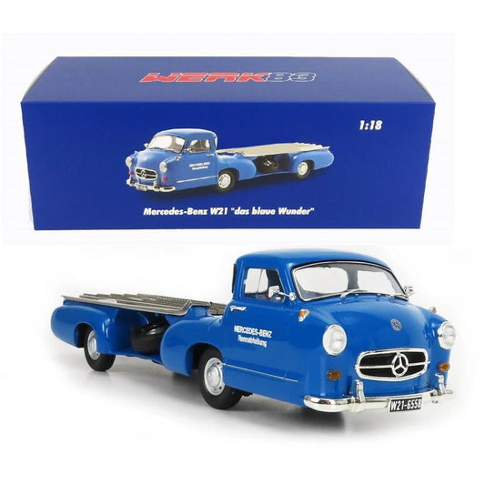 Set Mercedes Blue Wonder si Mercedes-Benz W196 Formula 1 1955 - 1/18 Werk83