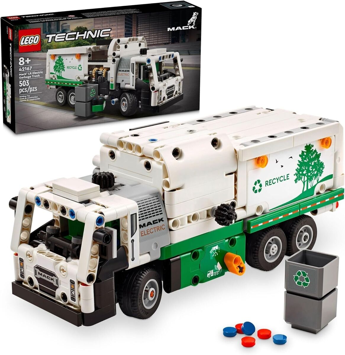 LEGO Technic 42167 - Autogunoiera Mack LR electric (503 piese)