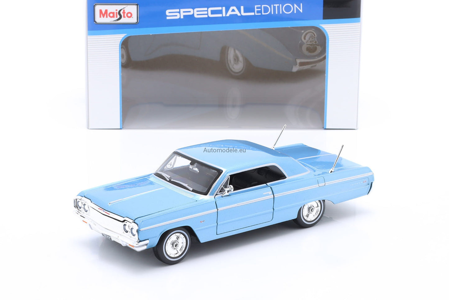 Chevrolet Impala SS 1964 bleu - 1/26 Maisto