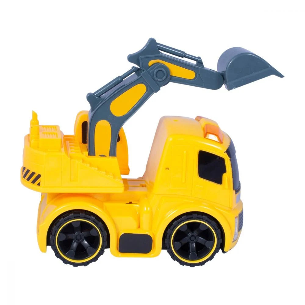 Masinuta - Excavator cu lumini si sunete Cool Machines 21cm cu lumini si sunete