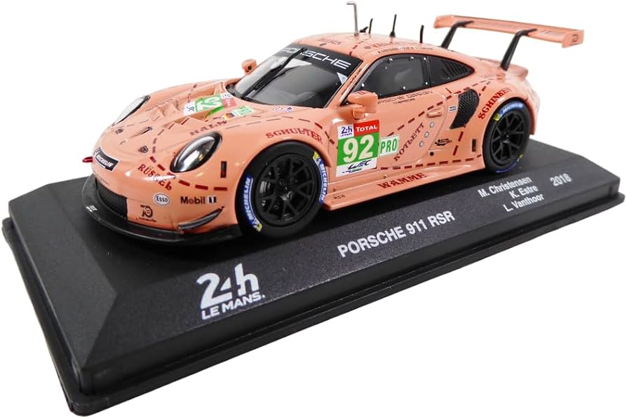 Porsche 911 Rsr M.Christensen - K. Estre - L.Vanthoor 2018 cu vitrina plexiglass - 1/43 Altaya