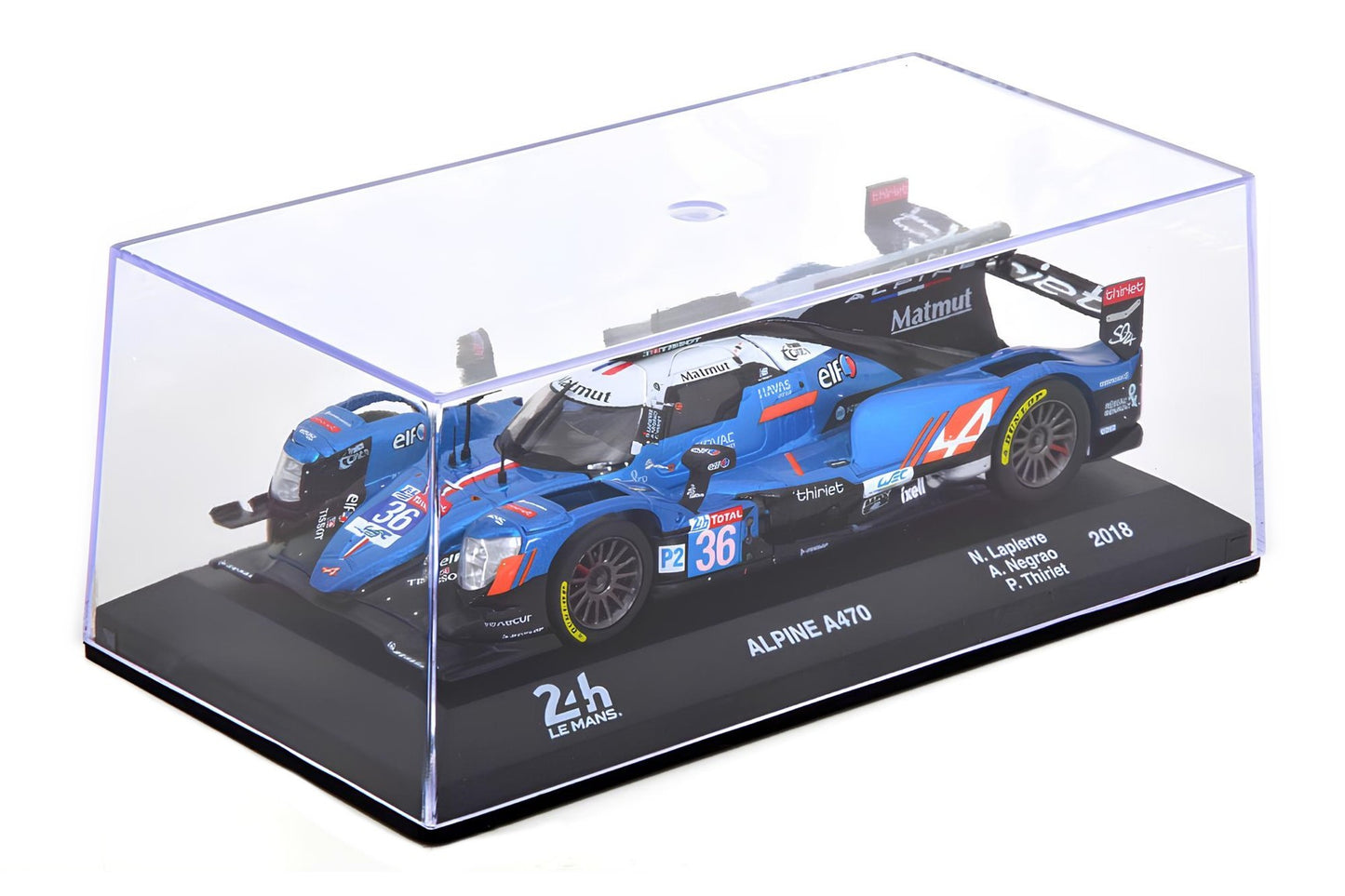 Alpine A470 24h LeMans 2018 #36 cu vitrina plexiglass - 1/43 Altaya