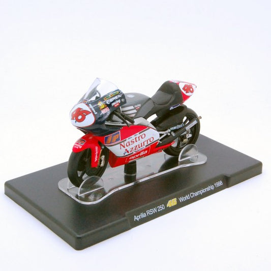 Motocicleta Aprilia RSW 250 World Championship 1998 - 1/18 Altaya