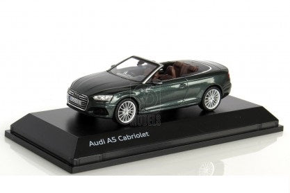 Audi A5 Cabriolet gotland green cu vitrina plexiglass - 1/43 Spark