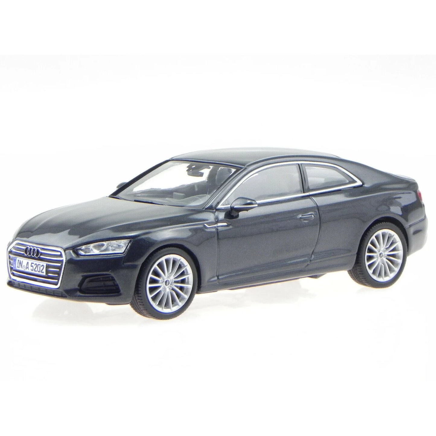 Audi A5 Coupe Manhattan Grey cu vitrina plexiglass - 1/43 Spark