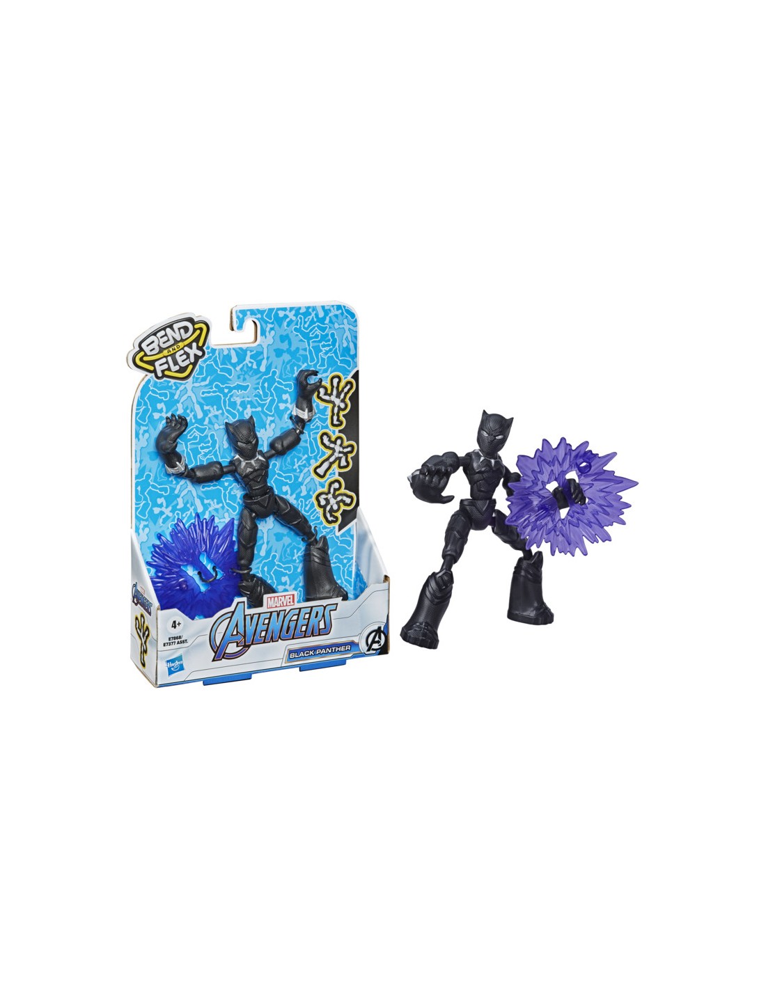 Figurina Black Panther 15cm Bend and Flex - Hasbro