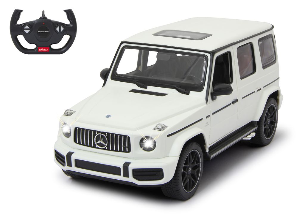 Mercedes AMG G63 (alb) cu telecomanda - 1/14 Rastar