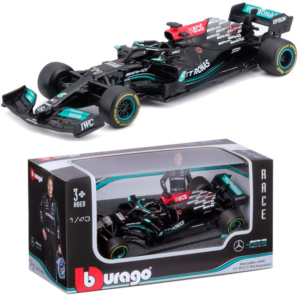 Formula 1 Valtteri Bottas Mercedes-AMG Nr.77 2021 -  1/43 de Bburago