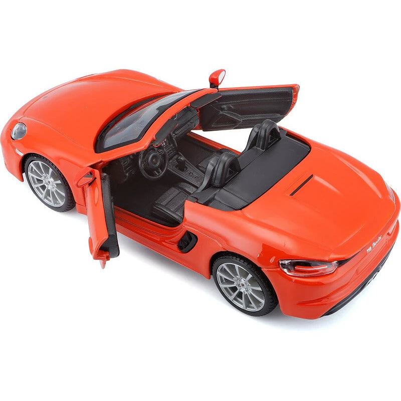 Porsche 718 Boxster portocaliu - 1/24 Bburago