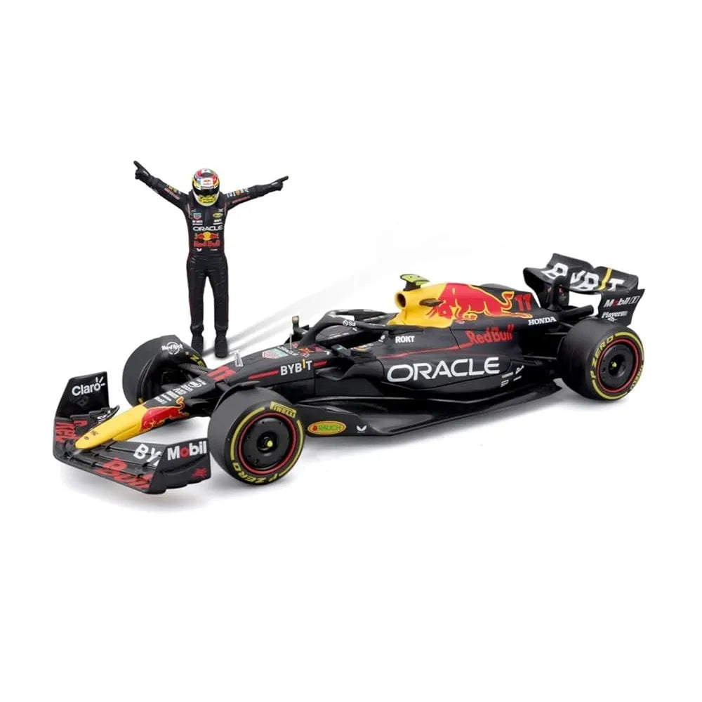 Formula 1 Red Bull Racing RB19 2023 #11 cu figurina Sergio Perez - 1/24 Bburago