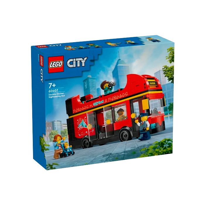 LEGO City 60407- Autobuz turistic rosu cu etaj (384 piese)