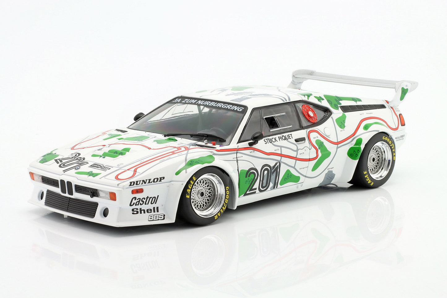 BMW M1 Procar #201 Stuck Piquet - 1/18 WERK83