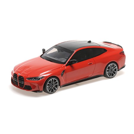 BMW M4 2020 rosu/negru 1/720 pcs - 1/18 Minichamps