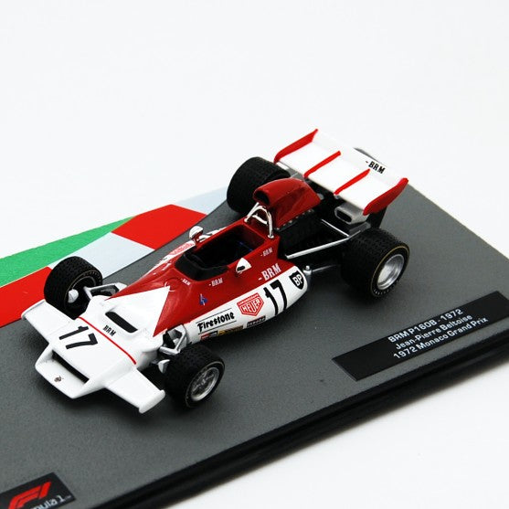 Formula 1 BRM P160B 1972 Jean-Pierre Beltoise 1972 Monaco Grand Prix cu vitrina plexiglass - 1/43 Altaya