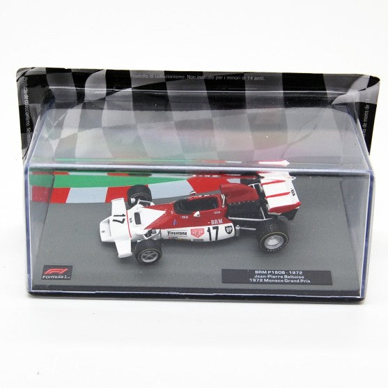 Formula 1 BRM P160B 1972 Jean-Pierre Beltoise 1972 Monaco Grand Prix cu vitrina plexiglass - 1/43 Altaya