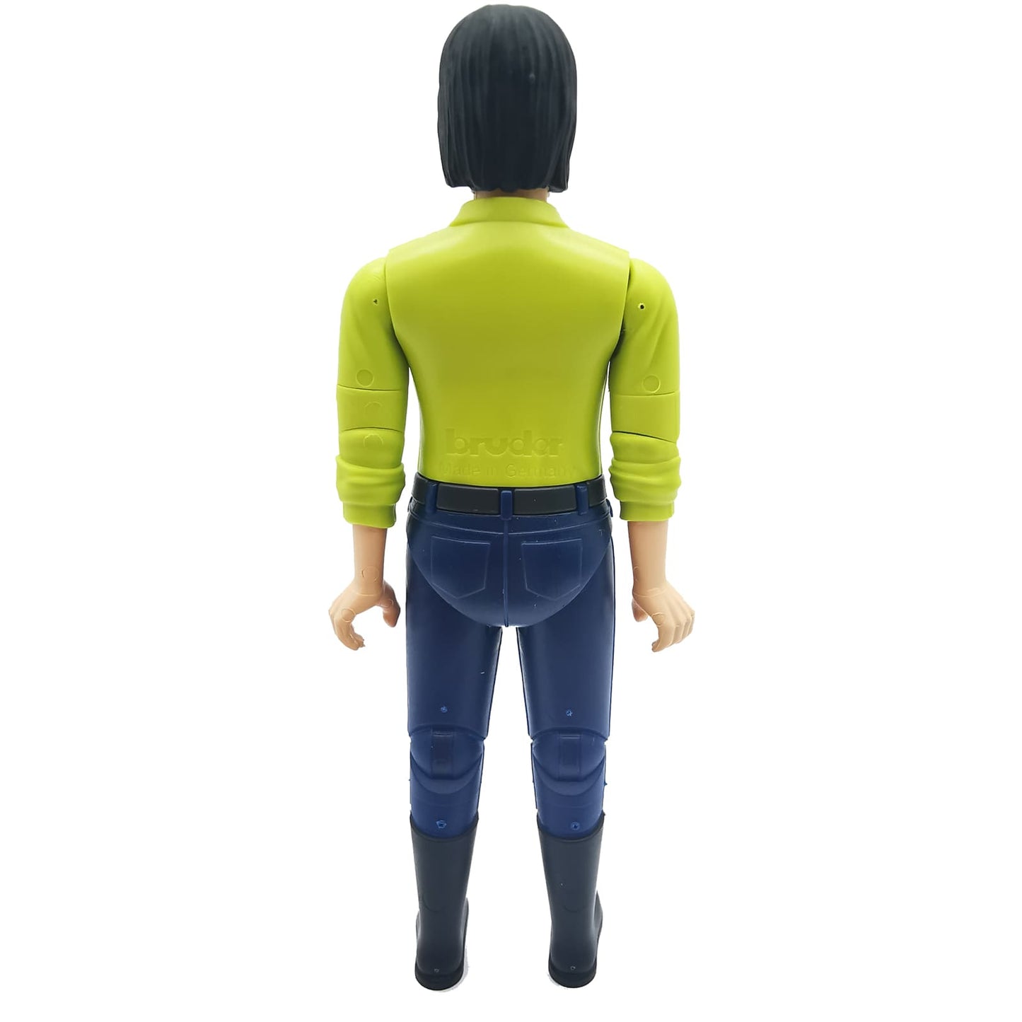 Figurina Femeie cu pantaloni bleumarin si camasa verde 10cm 60405 - Bruder