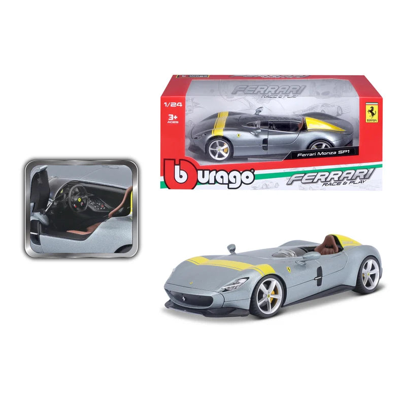 Ferrari Monza SP1 (gri/galben) - 1/24 Bburago