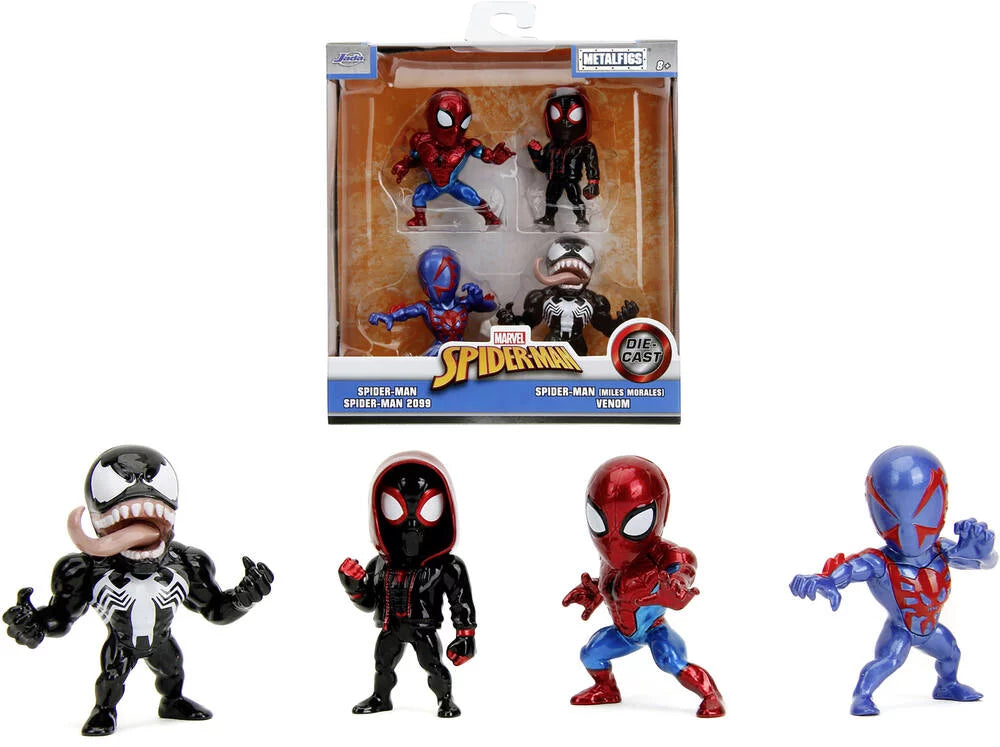 Set 4 figurine metalice 6,5cm Spider-man - Jada