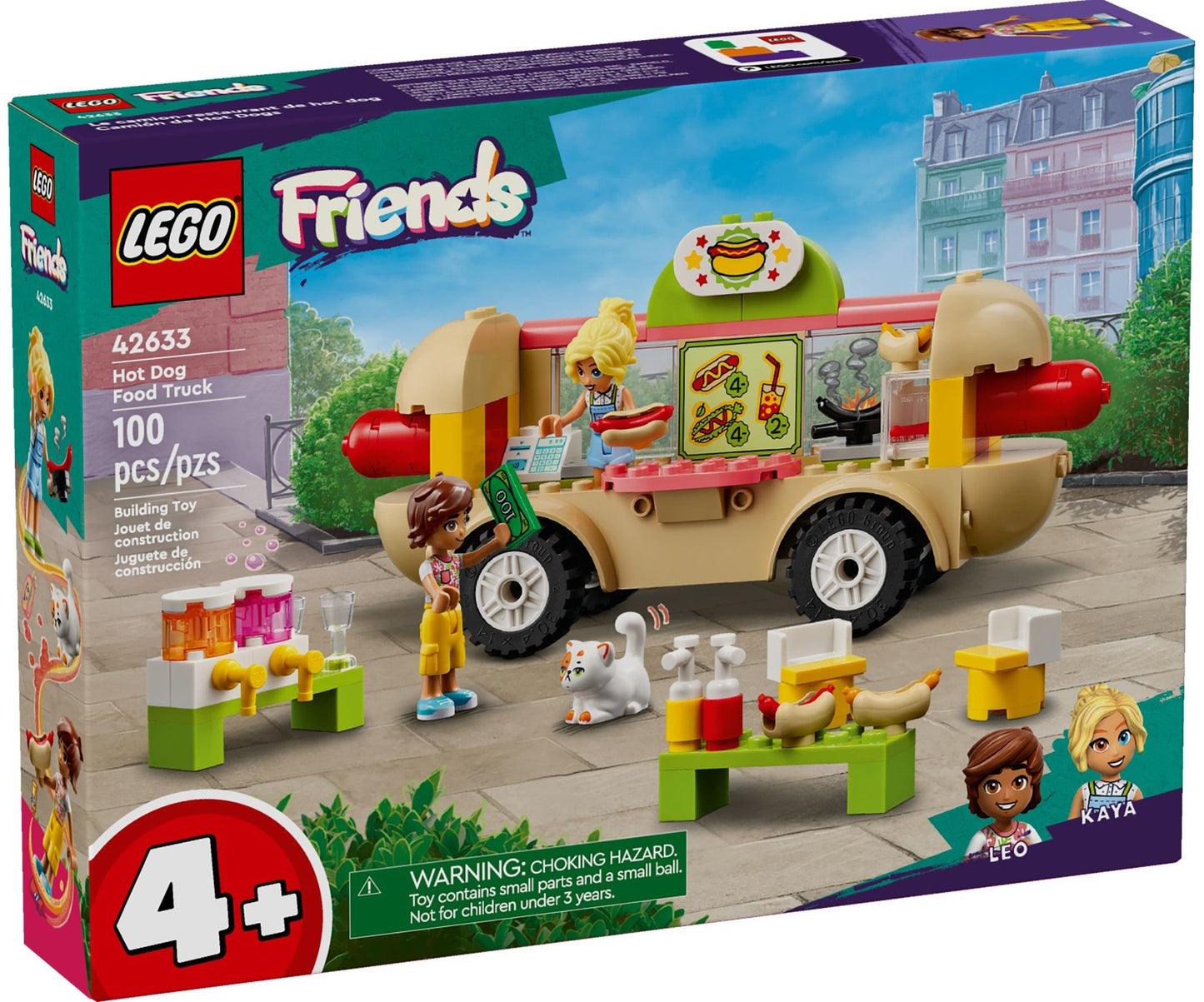 LEGO Friends 42633 - Toneta cu hotdogi (100 piese)