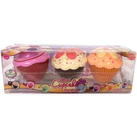 Set 3 Mini Briose cu surpriza papusica