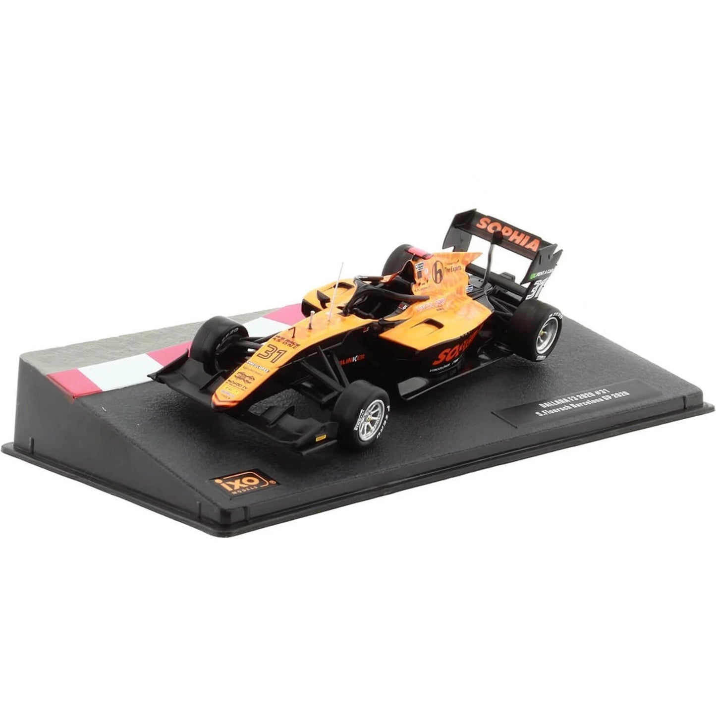 Formula Dallara F3 #31 Barcelona GP 2020 cu vitrina plexiglass - 1/43 IxoModels