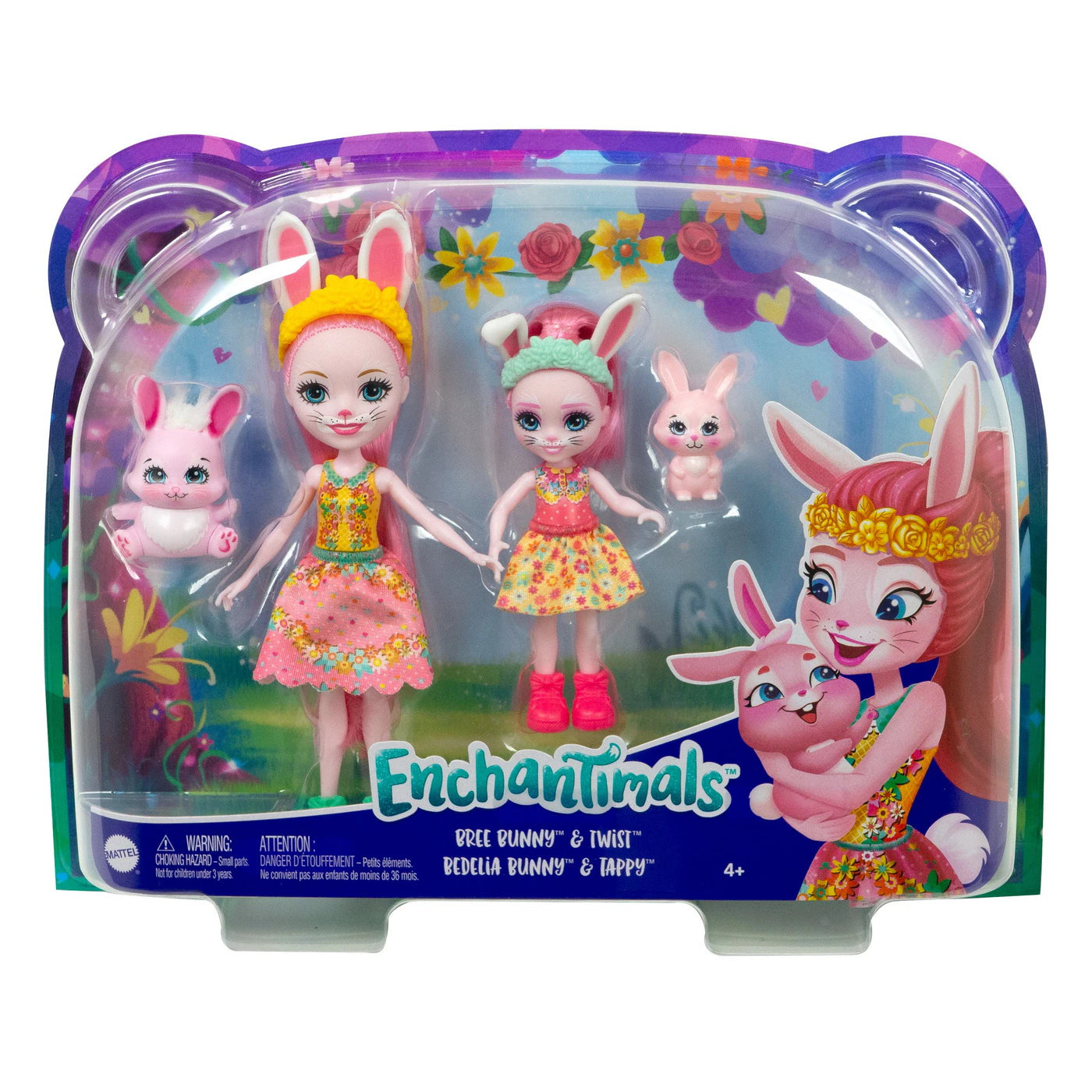 Set Papusi Enchantimals - Bree Bunny & Twist si Bedelia Bunny & Tappy