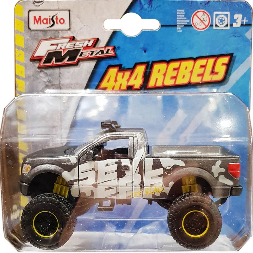 Masinuta Fresh Metal Ford F-150 XL gri - 1/43 Maisto