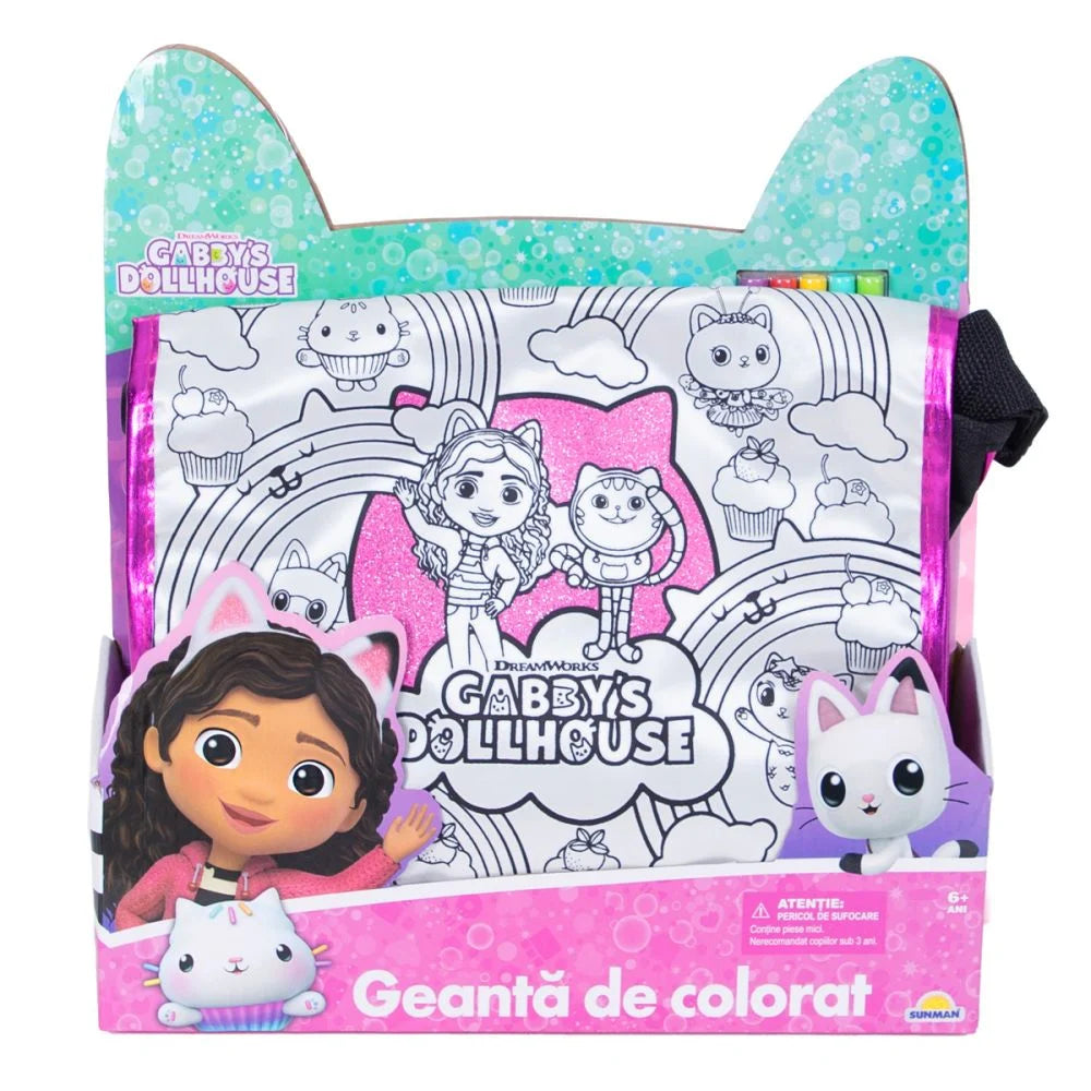 Geanta de colorat Gabbys Dollhouse - Sunman